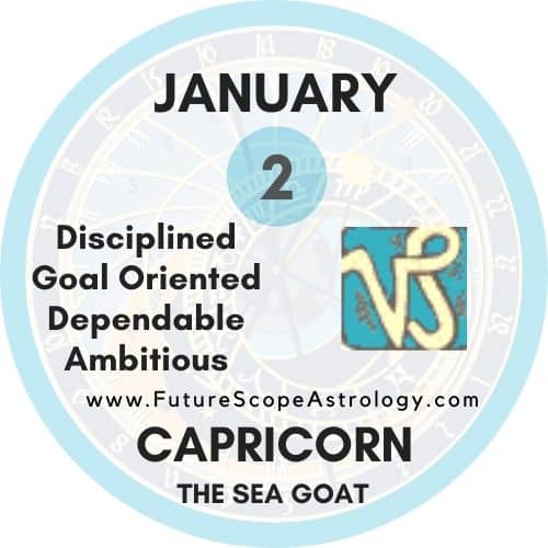 January 2 Zodiac Sign (Capricorn) Birthday Personality, Birthstone, Compatibility, Ruling Planet, Element, Health and Advice