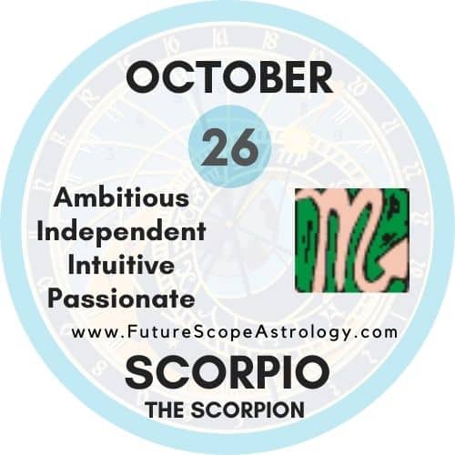 October 26 Zodiac Scorpio Birthday Personality Birthstone 