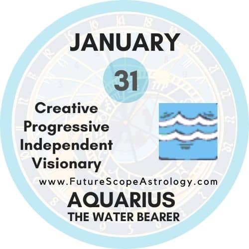 January 31 Zodiac(Aquarius) Birthday: Personality, Birthstone, Compatibility, Ruling Planet, Element, Health and Advice