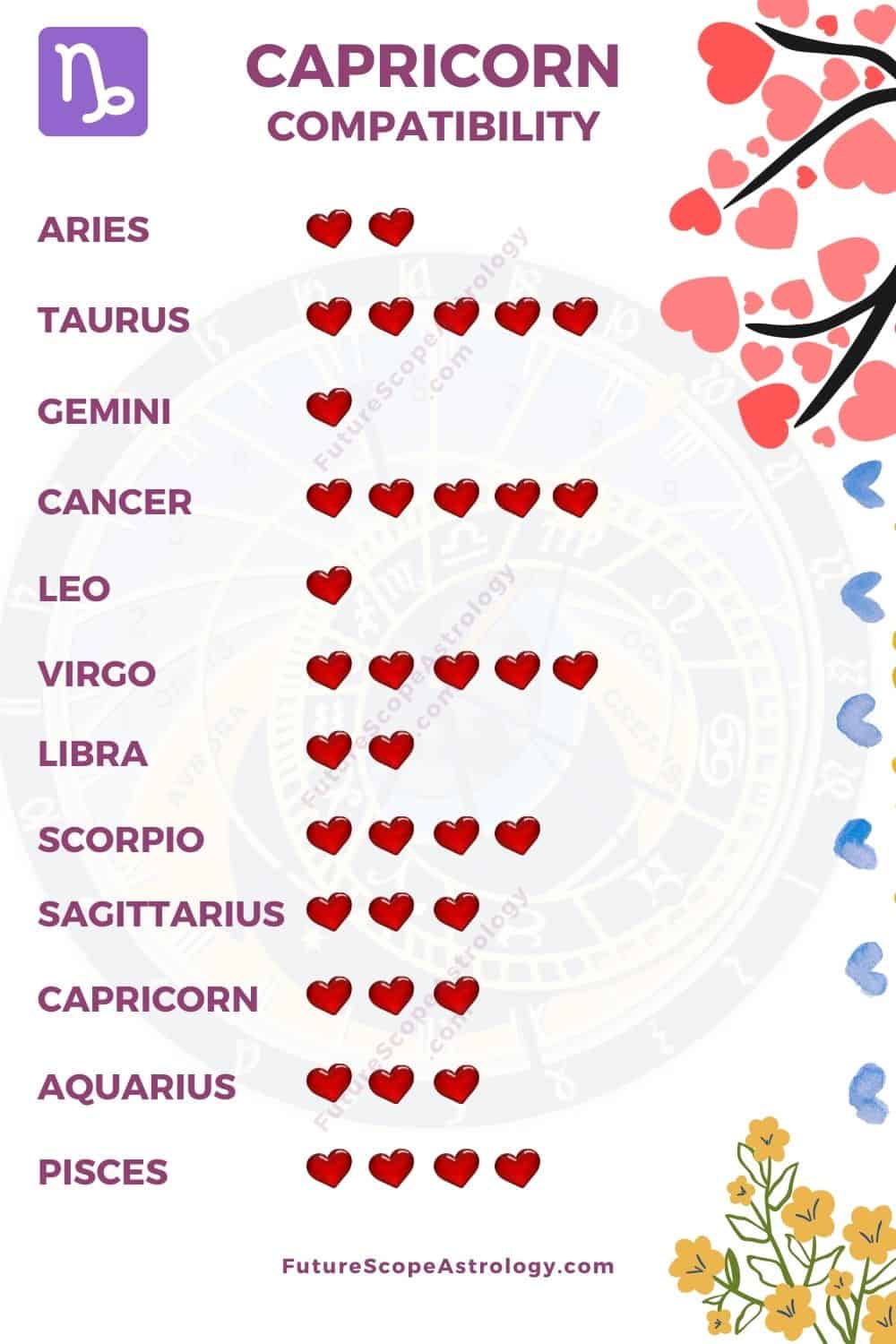 What is capricorn most compatible with