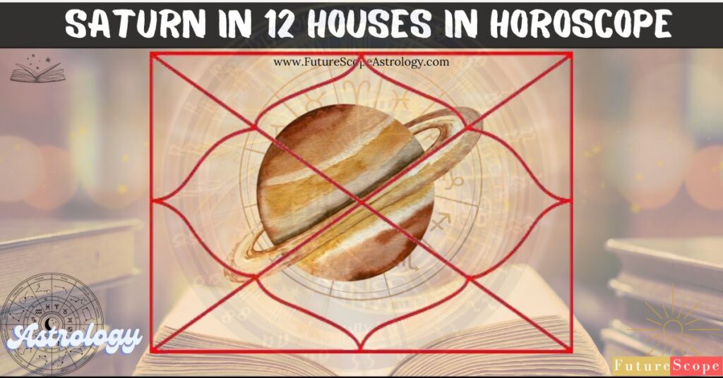 Effects of Saturn in 12 different houses in Horoscope