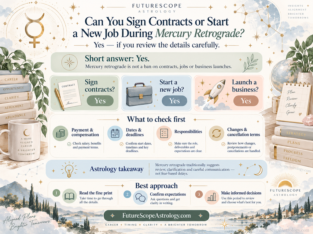 Can You Sign Contracts or Start a New Job During Mercury Retrograde?