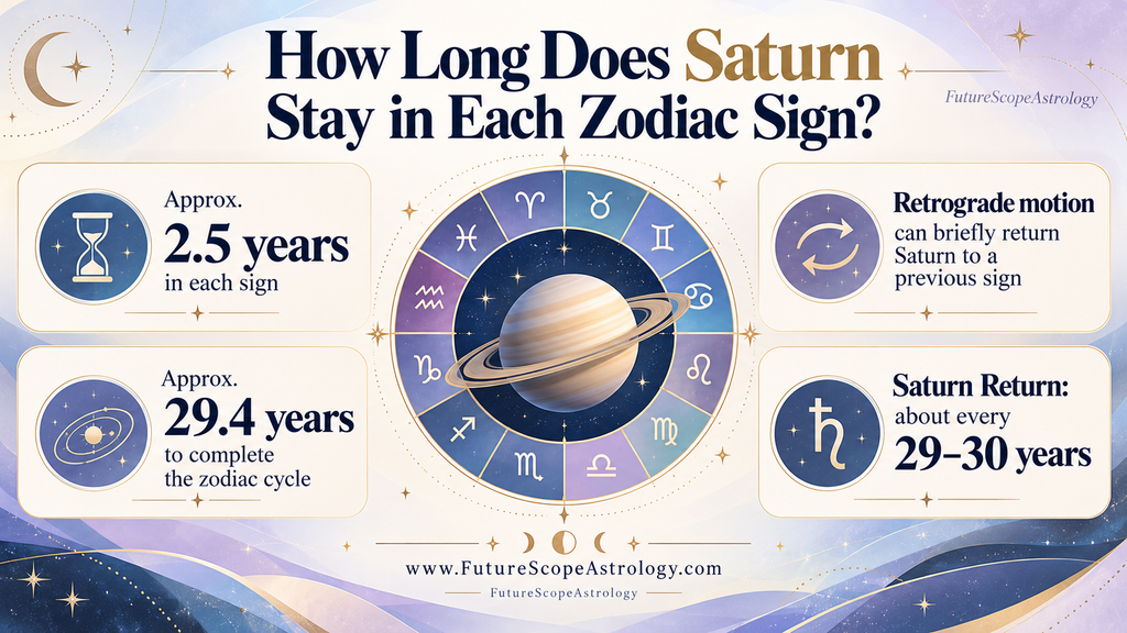 How Long Does Saturn Stay in Each Zodiac Sign