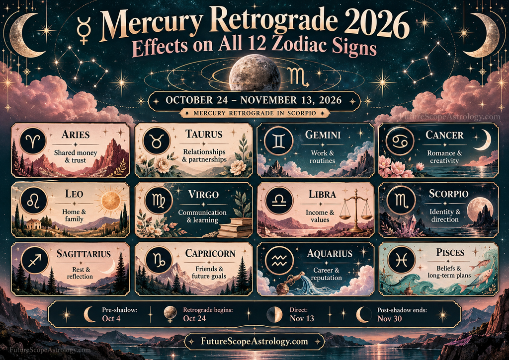 Mercury Retrograde October–November 2026: Effects on All 12 Zodiac Signs