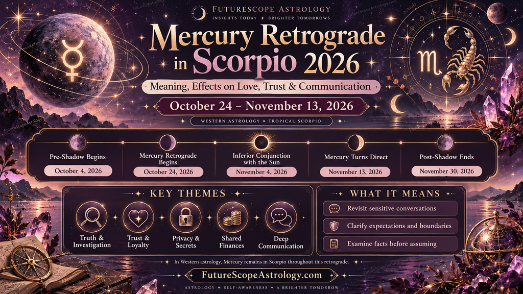 Mercury Retrograde in Scorpio 2026: Meaning, Effects on Love, Trust & Communication