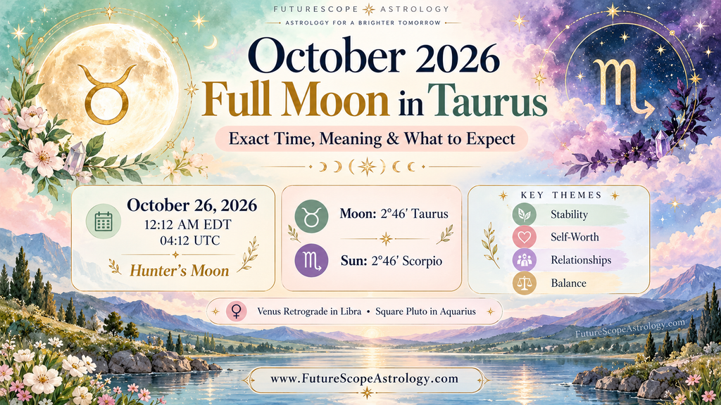 October 2026 Full Moon in Taurus: Exact Time, Meaning & What to Expect