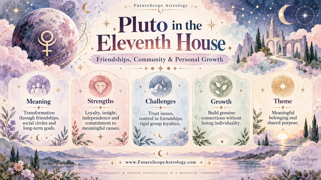 Pluto in Eleventh House in Horoscope