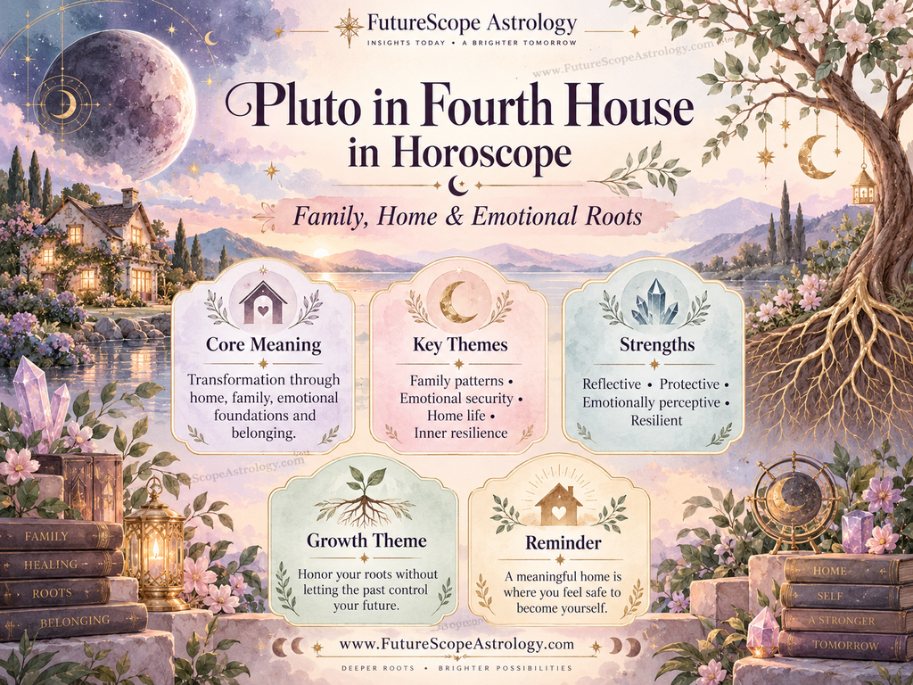 Pluto in Fourth House in Horoscope