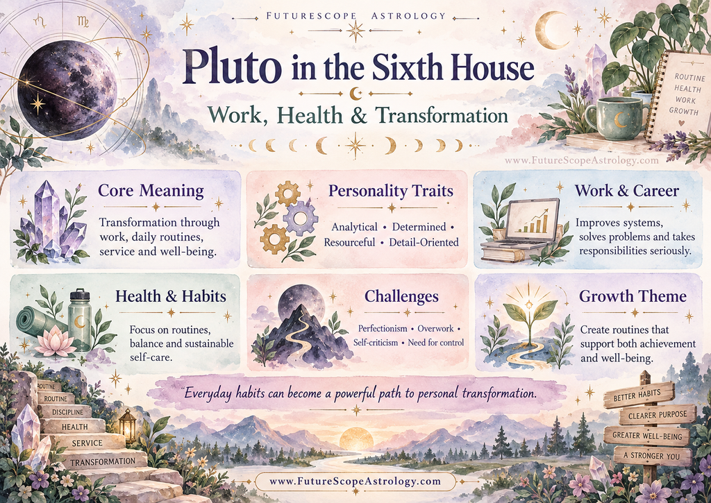 Pluto in Sixth House in Horoscope