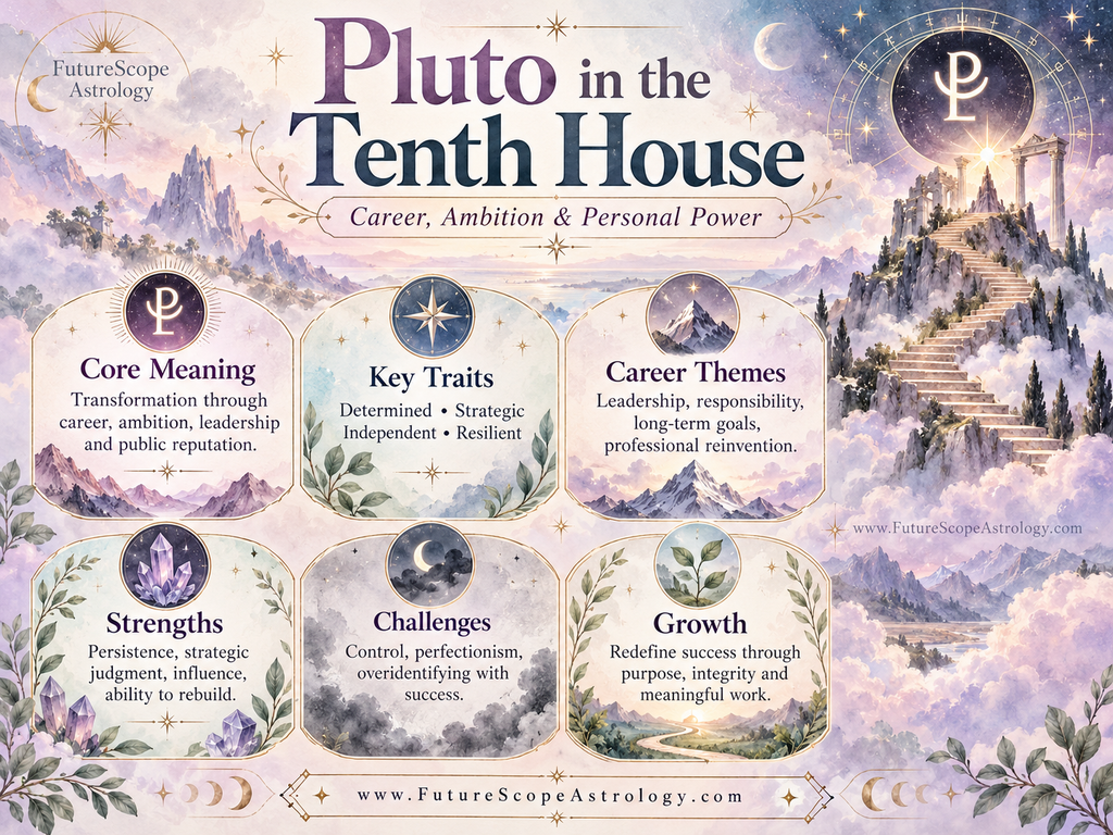 Pluto in Tenth House in Horoscope: Career, Ambition & Personal Power