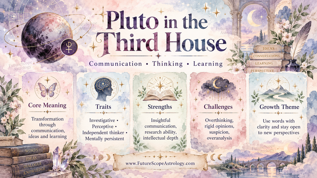Pluto in Third House in Horoscope