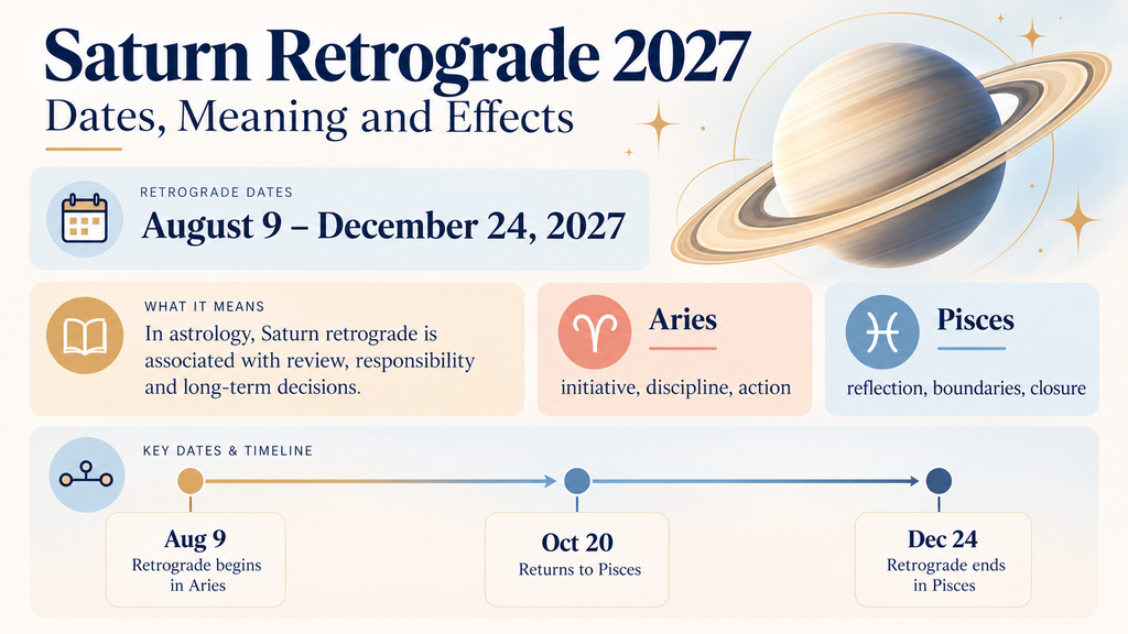 Saturn Retrograde 2027: Dates, Meaning and Effects