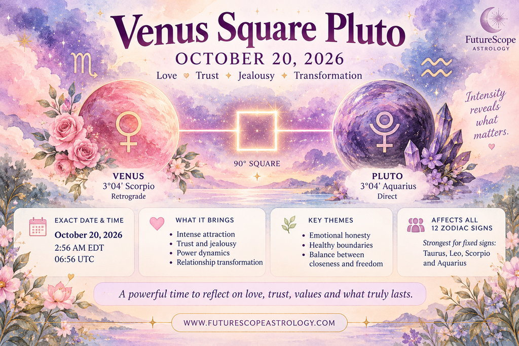 Venus Square Pluto October 20, 2026